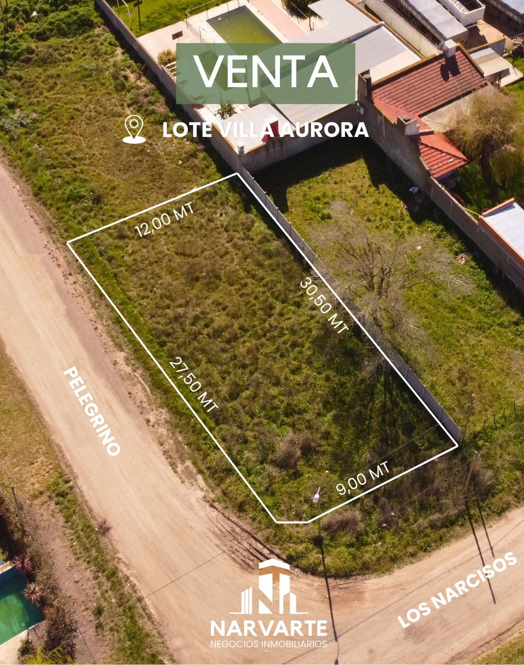 Lote Esquina en Venta – Villa Aurora — Olavarría