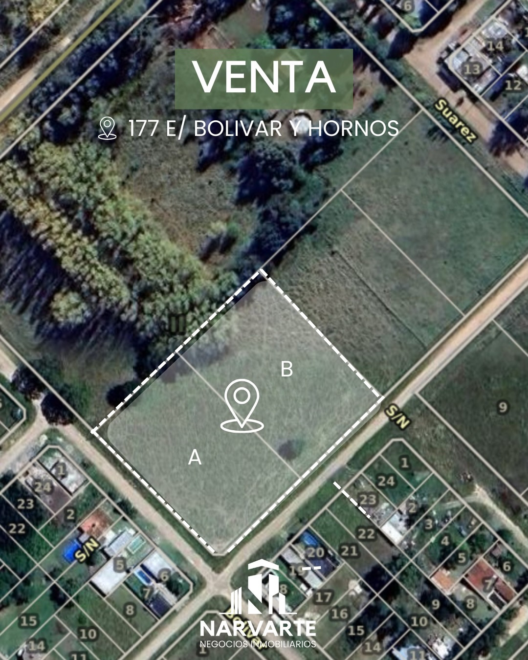 Dos Lotes en Venta – Calle 177 y Bolívar — Olavarría
