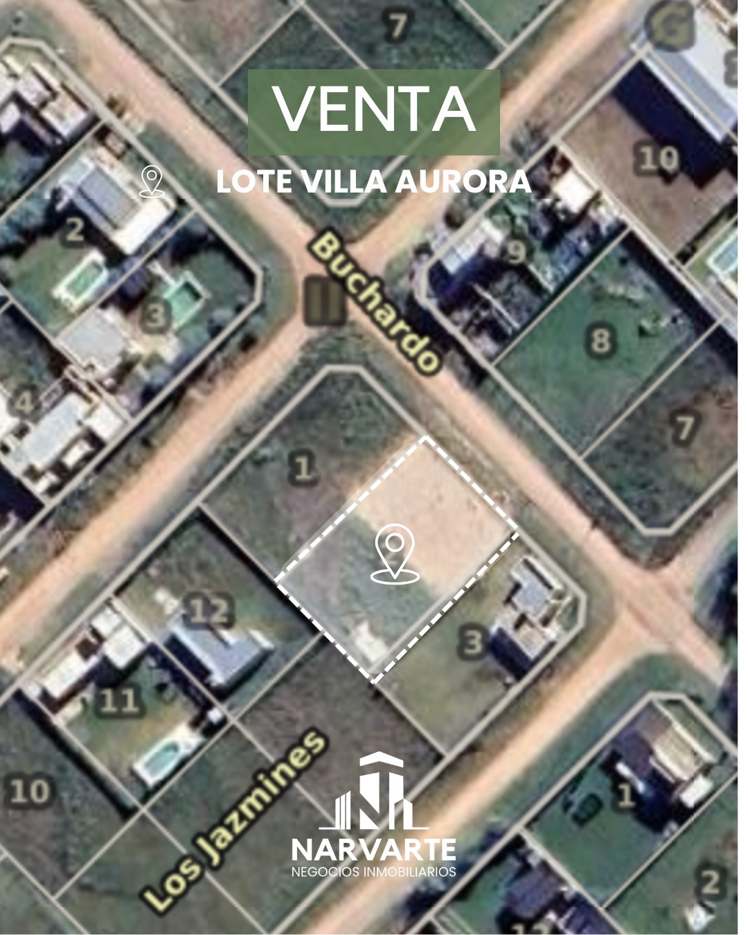Lote en Venta – Villa Aurora, Buchardo y Los Jazmines — Olavarría