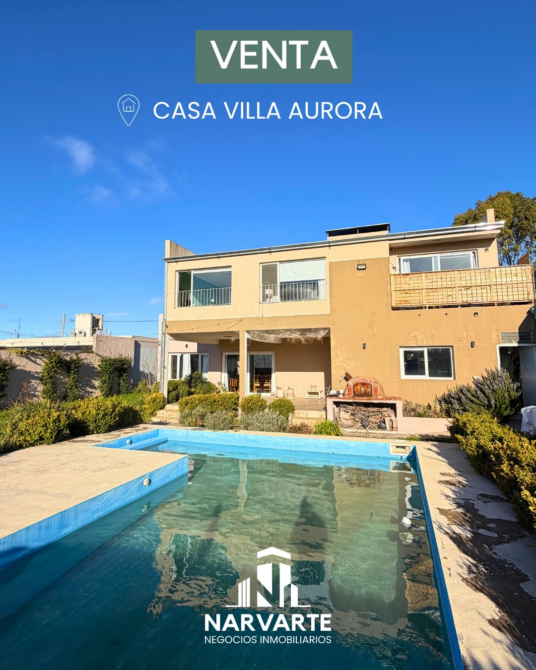 Casa Quinta con Parque en Venta – Villa Aurora — Olavarría