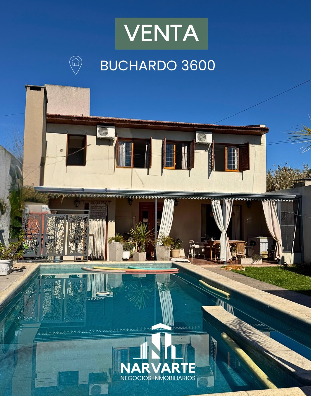 Casa con Pileta Climatizada en Venta – Buchardo 3600 — Olavarría