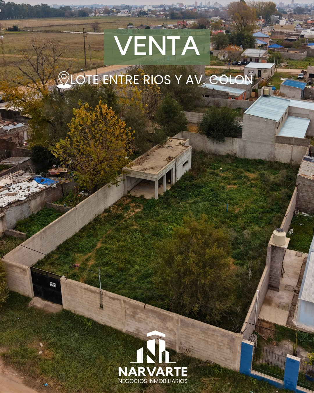 Lote con Construcción Iniciada en Venta – Entre Ríos y Av. Colón — Olavarría